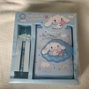 New Sanrio Cinnamoroll Character Diary Journal & Pen Set - Free Gift w/Purchase